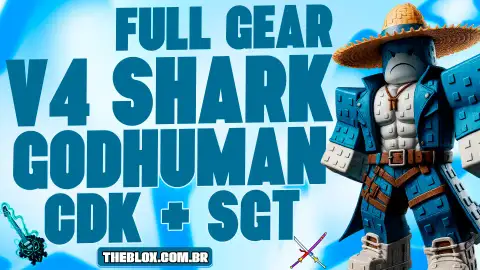 〔🦈⚔️🎸〕FULL V4 SHARK + CDK + SKULL GUITAR + GHM + LVL 2800 + FRUTAS E ITENS
