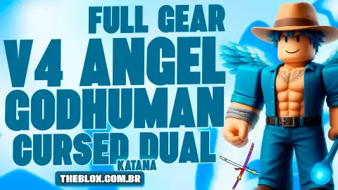 〔😇⚔️〕 V4 ANGEL FULL GEAR + CDK + GODHUMAN + LVL 2800 + FRUTA E ITENS