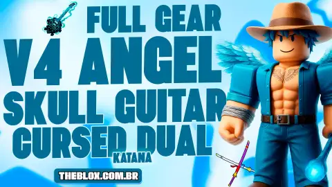 〔😇⚔️🎸〕 V4 ANGEL FULL GEAR + CDK + SKULL GUITAR + GODHUMAN + LVL 2800 + FRUTA E ITENS
