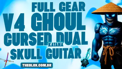 〔👻⚔️🎸💠〕FULL V4 GHOUL + CDK + SGT + GHM + LVL 2800 + FRUTA E ITENS