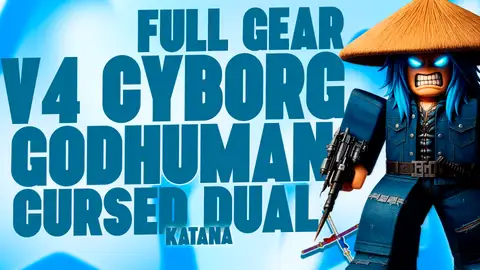 〔🤖⚔️〕V4 CYBORG FULL + CDK + GHM + LVL MAX  + FRUTAS E ITENS