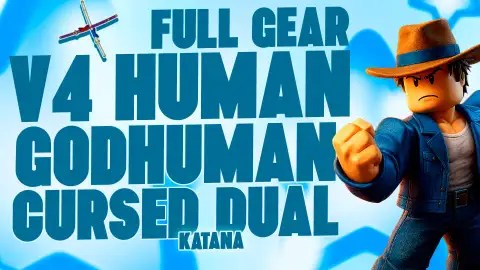 〔🙎‍♂️⚔️🎸〕V4 HUMAN + CDK + SKULL GUITAR + GODHUMAN + LVL MÁXIMO + FRUTAS E ITENS 