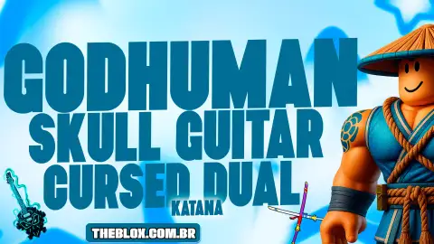🔥「👊⚔️🎸」CDK + SKULL GUITAR + LVL 2800 + GODUHMAN + MM + FRUTAS E ITENS