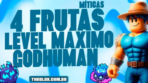 〔✨🍏🎸🔷〕4-6 FRUTAS MÍTICAS + GODHUMAN + LEVEL MAX + FRUTAS, ITENS E ESPADAS ALEATÓRIOS