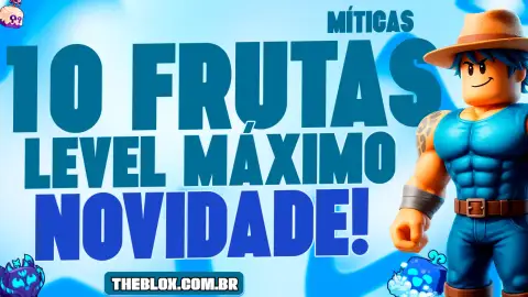 〔🚨🍍🚨〕10 FRUTAS MÍTICAS (LIMITADO!) + GODHUMAN + LEVEL MAX + FRUTAS, ITENS E ESPADAS ALEATÓRIOS