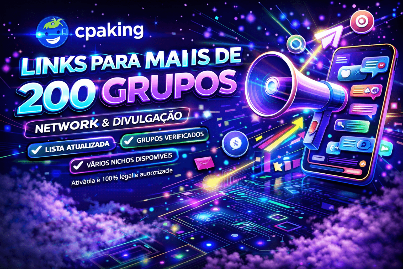 GRUPOS DE NETWORK E DIVULGAÇÃO