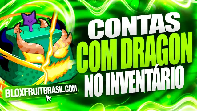 Conta Blox Fruits com Dragon no Inventário