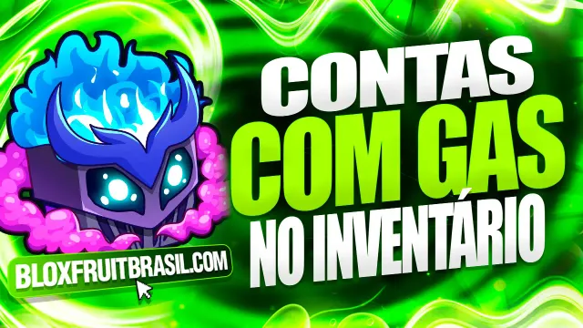 Conta Blox Fruits com Gas no Inventário