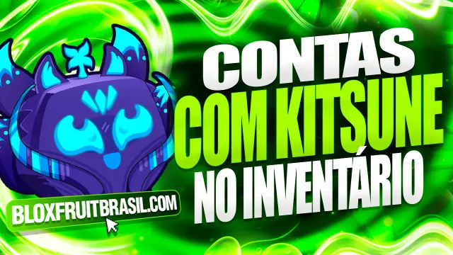 Conta Blox Fruits com Kitsune no Inventário