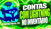 Conta Blox Fruits com Lightning no Inventário