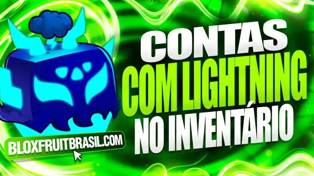 Conta Blox Fruits com Lightning no Inventário