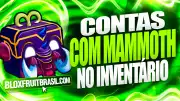Conta Blox Fruits com Mammoth no Inventário