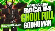 Conta Blox Fruits com Raça Ghoul V4 Full Gear
