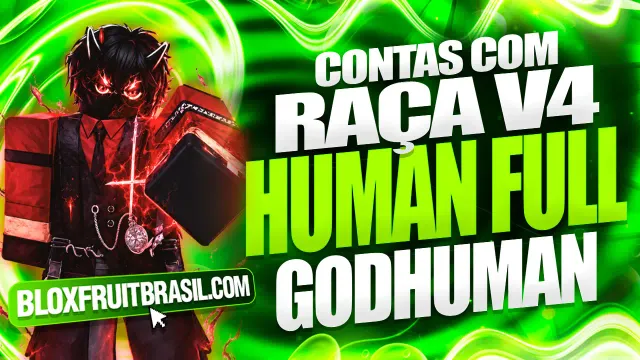 Conta Blox Fruits com Raça Human V4 Full Gear