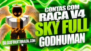 Conta Blox Fruits com Raça Sky V4 Full Gear
