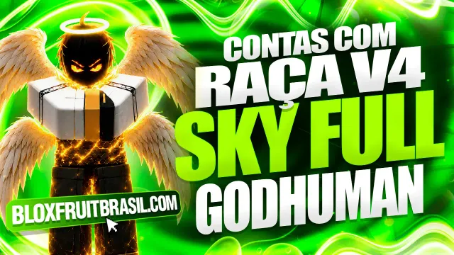Conta Blox Fruits com Raça Sky V4 Full Gear
