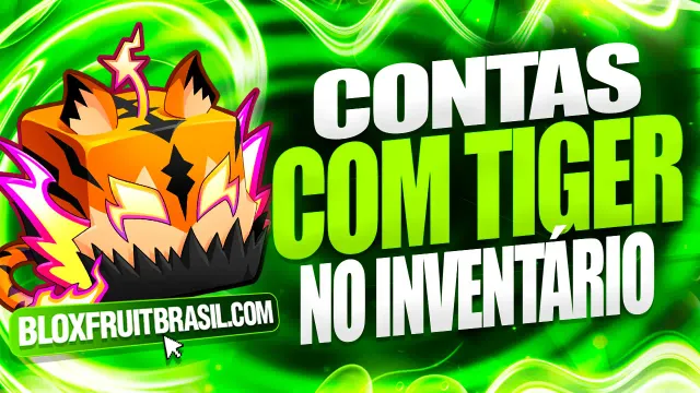 Conta Blox Fruits com Tiger no Inventário