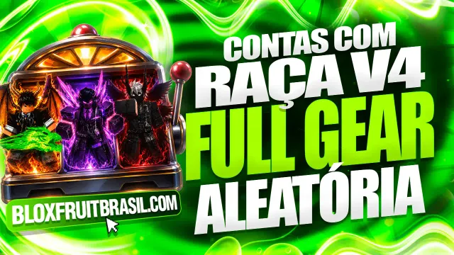 Conta Blox Fruits com Raça V4 Aleatória Full Gear