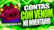 Conta Blox Fruits com Venom no Inventário