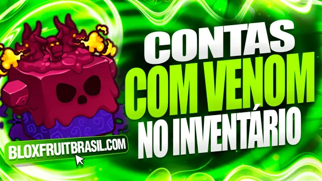 Conta Blox Fruits com Venom no Inventário