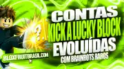 Conta Kick a Lucky Block com Poder de Chute e Brainrots Raros