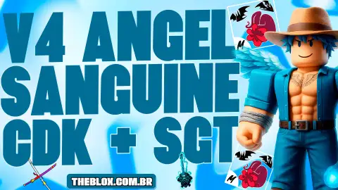 [PROMO]〔😇🩸⚔️〕 V4 ANGEL FULL GEAR + SANGUINE ART + CDK + SGT + GODHUMAN + LVL 2800 + FRUTA E ITENS