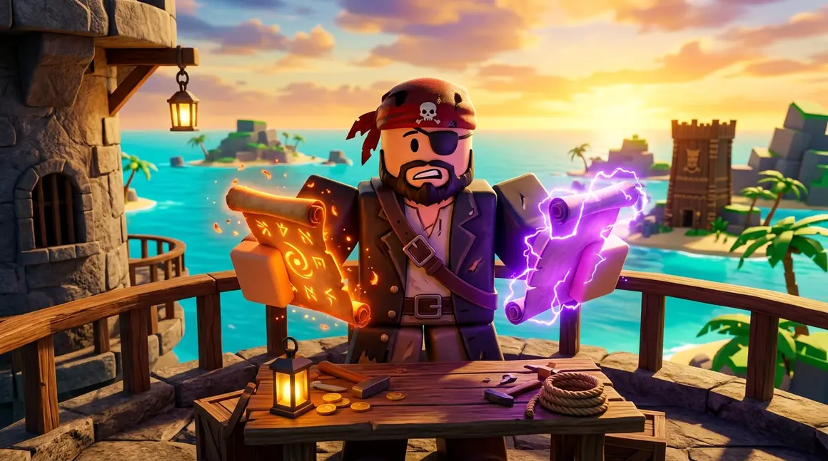 Mythical Scroll ou Legendary Scroll no Blox Fruits: qual usar em cada arma
