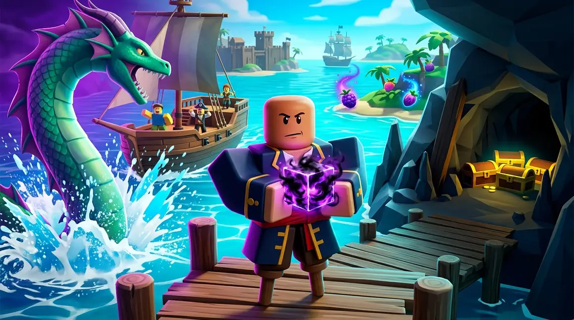 Como farmar Fist of Darkness no Blox Fruits: Sea Beast ou baús?