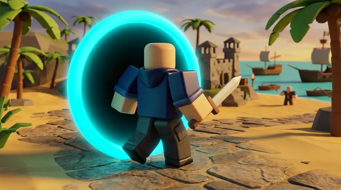 Portal no Blox Fruits: mobilidade e build de espada