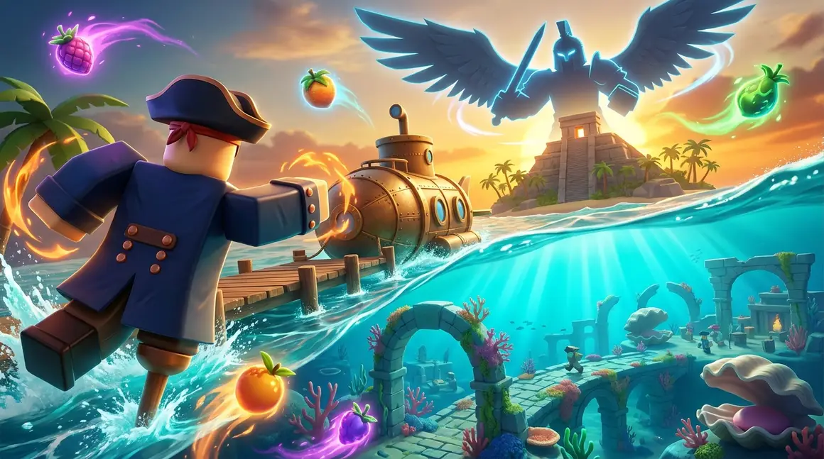 Como liberar Submerged Island no Blox Fruits e farmar materiais